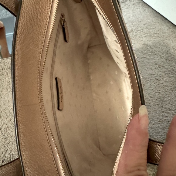 Stunning Kate Spade rose gold Tinsel Glitter Tote - Picture 7 of 9